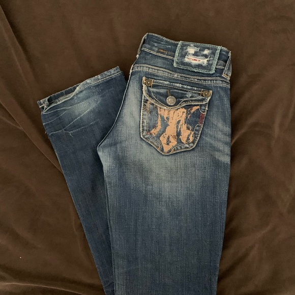 Straight Leg, Low Rise MEK Jeans - Picture 1 of 3
